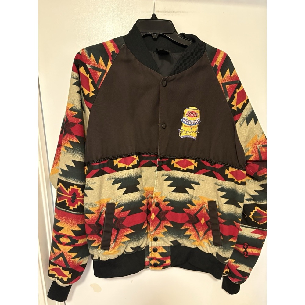 Vintage Aztec Reba McIntyre Fritos Tour Jacket Size L